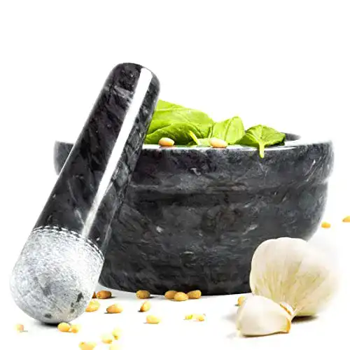 Granit-Mörser Coninx Mörser und Stößel Set, Antraciet Naturstein