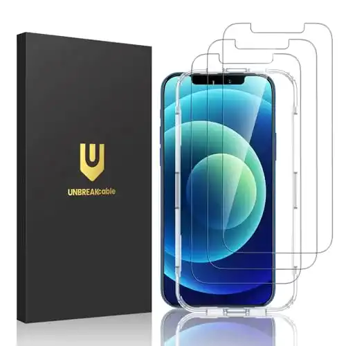 iPhone-12-Pro-Panzerglas UNBREAKcable, 3 Stück Schutzfolie