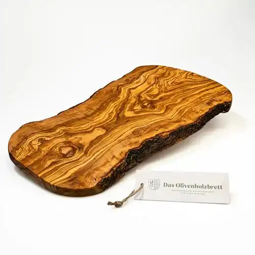 Schneidebrett (Olivenholz) das Olivenholzbrett, Naturschnitt 40cm