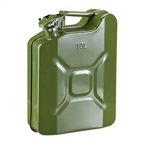 Benzinkanister (10l) Relaxdays auslaufsicher, Metall