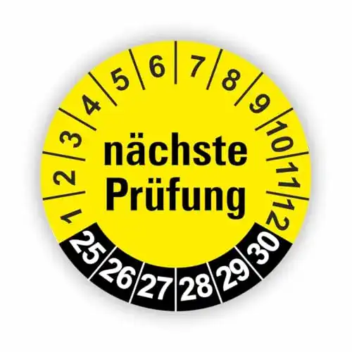 Prüfplakette Fassbender-Druck PRÜFPLAKETTEN – Hochwertige