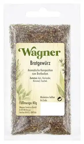 Die beste Brotgewürz Wagner Gewürze (1 x 40 g) 2026 Test Bestseller Brotgewürz Wagner Gewürze (1 x 40 g)