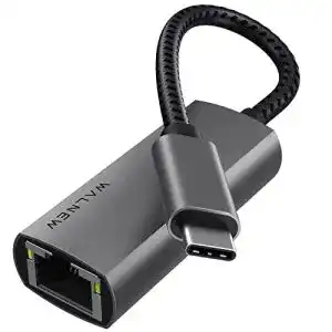 USB-C-Ethernet-Adapter WALNEW, Thunderbolt 3 zu RJ45 LAN
