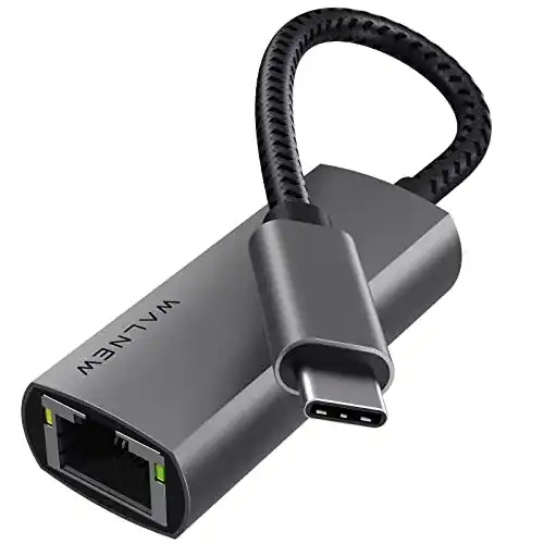 USB-C-Ethernet-Adapter WALNEW, Thunderbolt 3 zu RJ45 LAN