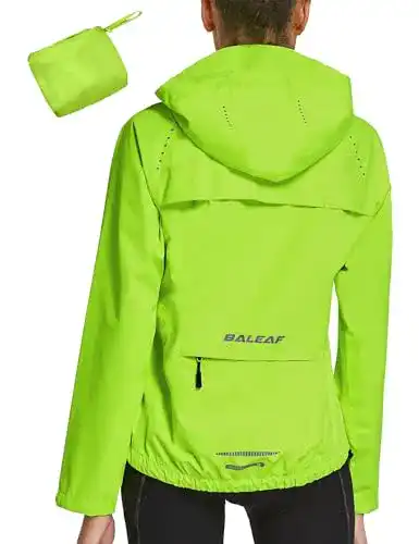 Fahrradjacke Damen BALEAF Regenjacke Atmungsaktiv