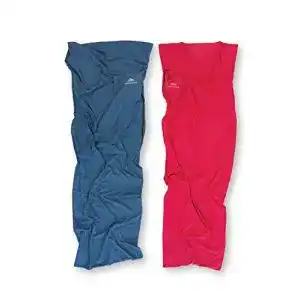 Hüttenschlafsack NORDKAMM aus Mikrofaser, blau