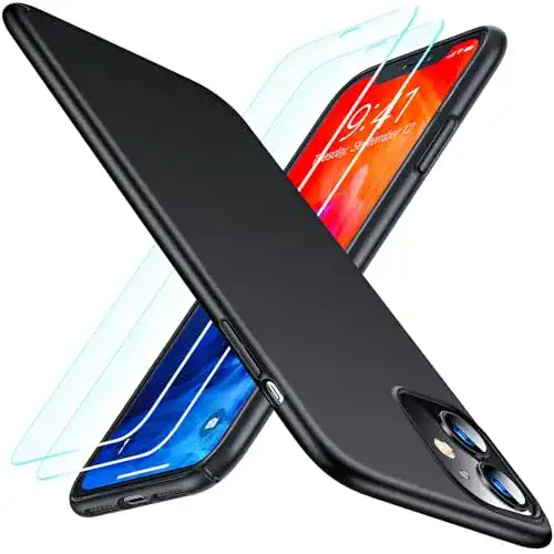 iPhone-11-Hülle TORRAS Extrem Dünn mit 2 Panzerglas