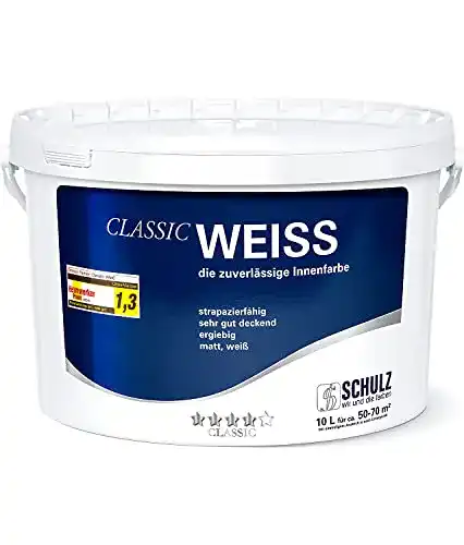 Wandfarbe SCHULZ wir und die farben  weiss Innenfarbe 1 – 10 Liter