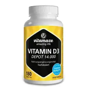 Vitamin D3 Vitamaze – amazing life Depot 14.000 IE, 180 Tabletten