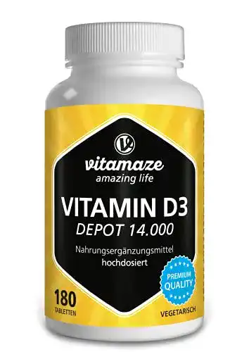 Vitamin D3 Vitamaze – amazing life Depot 14.000 IE, 180 Tabletten