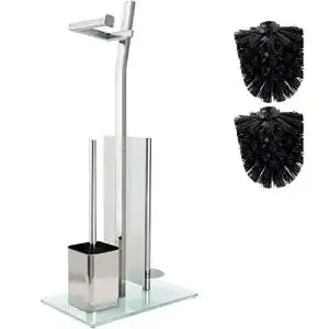 WC-Garnitur smartpeas mit Rollenhalter, Glänzendes Chrom