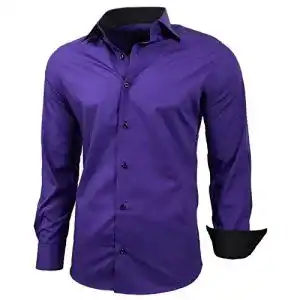 Hemd Herren Baxboy Herren-Hemd Slim-Fit Bügelleicht für Anzug