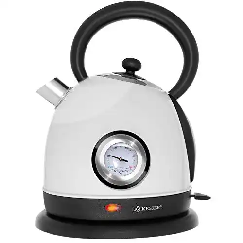 Wasserkocher (weiß) KESSER ® Wasserkocher Edelstahl, 2200W