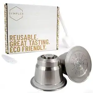 Wiederverwendbare Kaffeekapseln Sympler Nespresso Kapseln, 2x