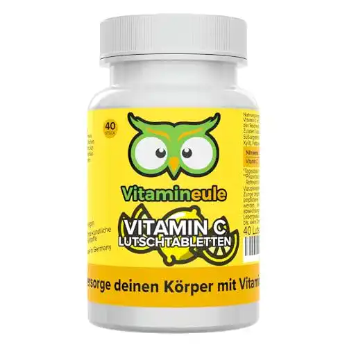 Vitamin-C-Lutschtabletten Vitamineule, hochdosiert mit 600mg