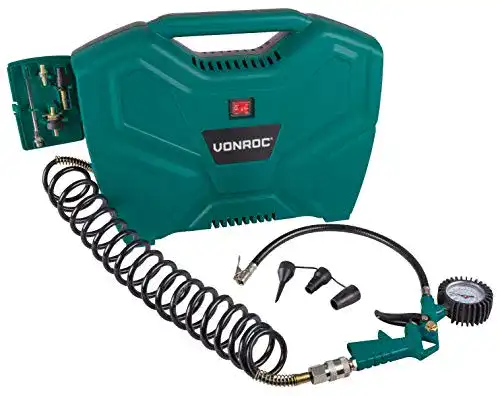 Kofferkompressor VONROC Tragbarer Kompressor 1100 W, 8 bar