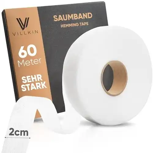 Bügelband Villkin Saumband 60m Länge und 20mm Breite