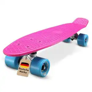 Skateboard für Kinder BIKESTAR Vintage Retro Cruiser Skateboard