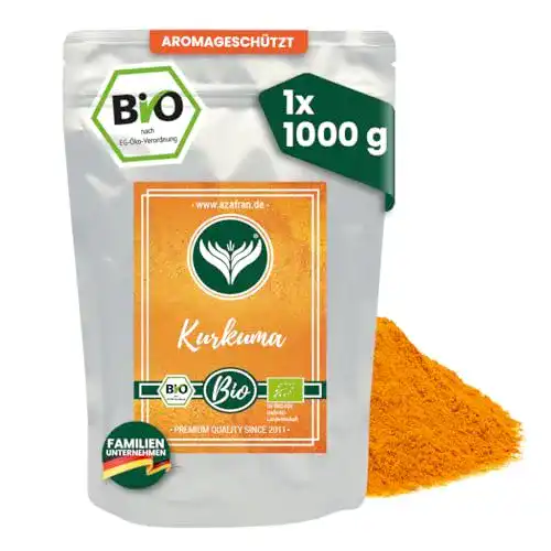 Bio-Kurkuma-Pulver Azafran BIO Kurkuma Pulver aus Indien 1kg