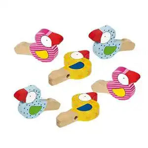 Vogelpfeife goki 6x Vogelflöte als Mitgebsel zum Kindergeburtstag