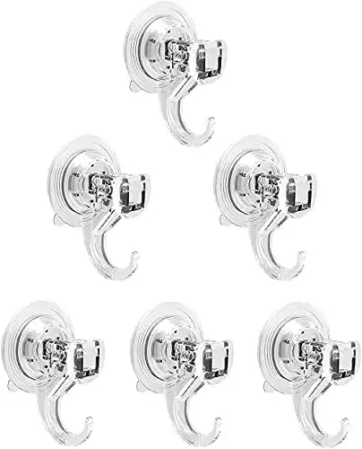 Saughaken Quntis 6-Pack Saugnapf Haken Set ohne Bohren