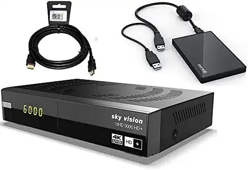 Sat-Receiver mit Festplatte Sky Vision UHD 3000 HD+