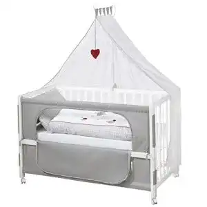 Babybett roba, Roombed, 60×120 cm ‘Adam & Eule’, Beistellbett