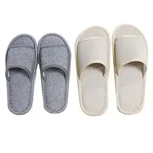 Hotelslipper Fanny 6 Paars Gästehausschuhe Set Universalgröße