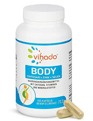 Chitosan Vihado Body – hochdosierte Kapseln – 100 Kapseln