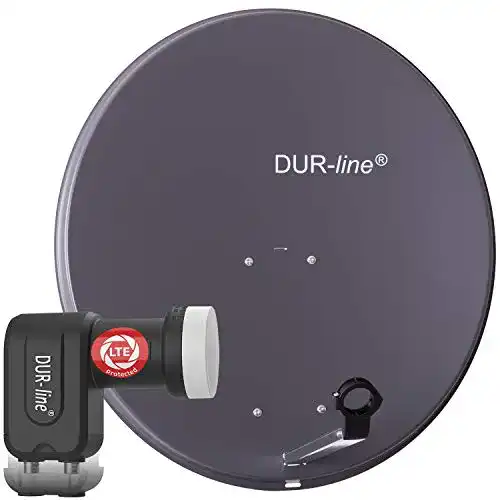 SAT-Anlage DUR-line MDA 80 Anthrazit, Digitale 2 Teilnehmer