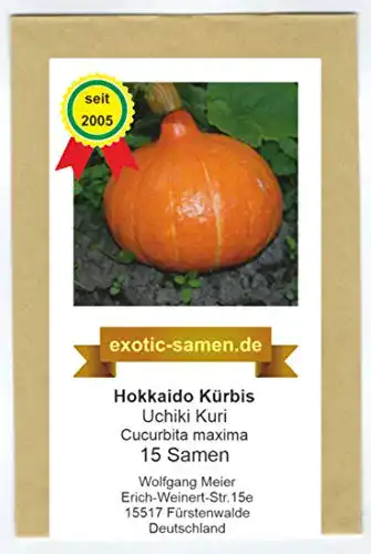 Kürbis-Samen exotic-samen Hokkaido, Uchiki Kuri, 15 Samen