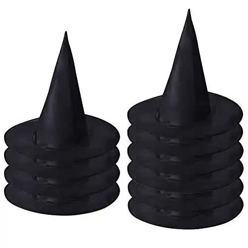 Hexenhut Feelava 10er Pack Schwarz Halloween Party Hüte