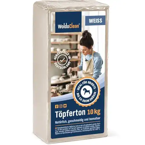 Töpferton WoldoClean Soft Ton 10 kg lufttrockend Körnung 0,5mm