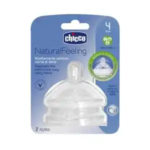 Flaschensauger Chicco Silikonsauger Step UP New 4m+, 2 Stück