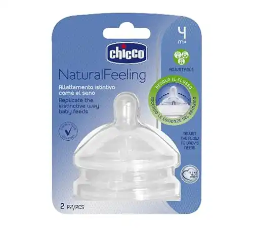 Flaschensauger Chicco Silikonsauger Step UP New 4m+, 2 Stück