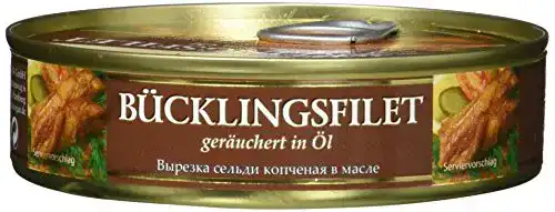 Die beste Dosenfisch Dovgan Bücklingsrücken-Filet in Öl Riga Smokets 160 g 2026 Test Bestseller Dosenfisch Dovgan Bücklingsrücken-Filet in Öl Riga Smokets 160 g