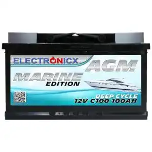 AGM-Batterie 100Ah Electronicx Solarbatterie