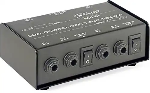 Di-Box Stagg SDI-ST 2-Kanal DI Box mit Mono/Stereo Schalter