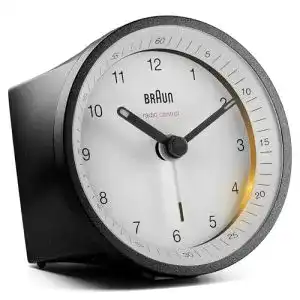 Braun-Funkwecker Braun, mit Schlummerfunktion u. Beleuchtung