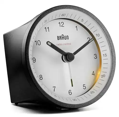 Braun-Funkwecker Braun, mit Schlummerfunktion u. Beleuchtung