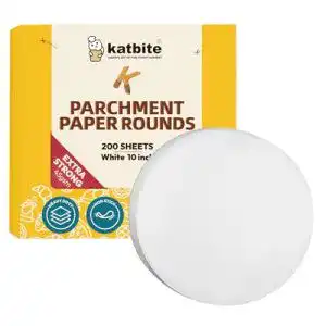 Backpapier katbite Rund 200 Stück Ø25,4 cm(10 Zoll), Antihaft