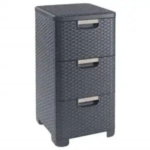 Bürocontainer Curver Regal mit Schubladen, Polypropylene