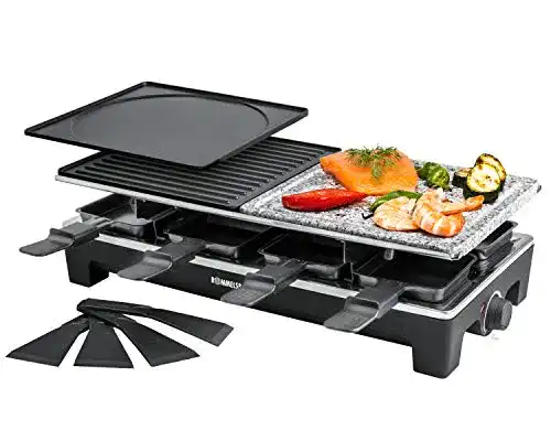 Raclette-Grill mit Steinplatte Rommelsbacher RCS 1350