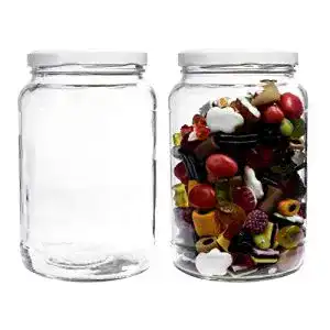 Schraubglas mikken, Einmachglas 2er Set 1,7 Liter
