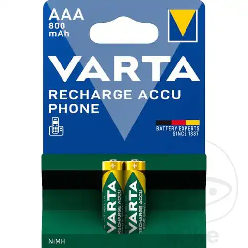 AAA-Akku Varta Recharge Akku Phone Accu AAA Micro, 2er Pack