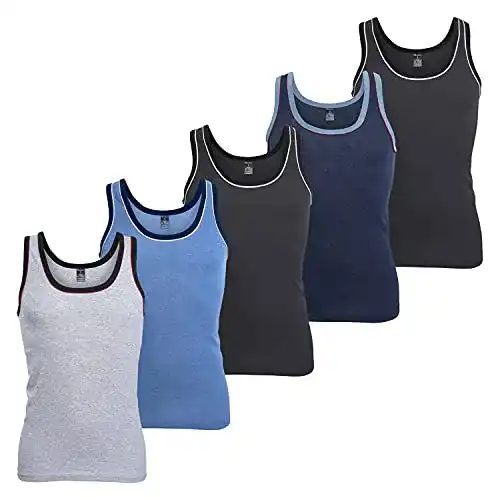 Unterhemd Herren MT Herren Melange Tank Top 5er Pack