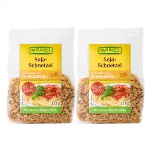 Soja-Schnetzel Rapunzel fein, 2er Pack (2 x 125 g) – Bio