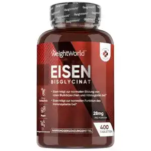 Eisenpräparat WeightWorld Eisen 28 mg – 400 vegane