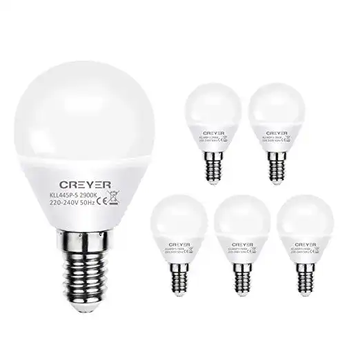 E14-LED Creyer E14 LED Lampe G45 – E14 LED Birne 5W ersetzt 60W