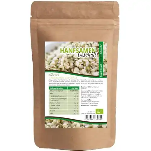 Hanfsamen Mynatura Bio Geschält 1000g glutenfrei